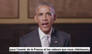 Barack Obama annonce son soutien à Emmanuel Macron