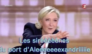 Marine Le Pen, la parodie Alexandrie, Alexandra