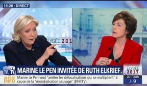 Marine Le Pen fustige Ruth Elkrief : "Ce n’est pas un travail de journaliste, ça !"