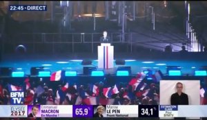 Emmanuel Macron : "Ce soir vous l’avez emporté. La France l’a emporté"