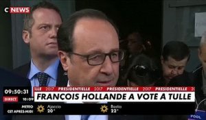 Regardez François Hollande a pris la parole, à 10h à Tulle évoquant "son successeur qui aura à continuer la marche" (sic