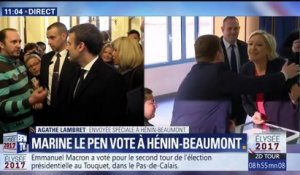 Présidentielle 2017: Marine Le Pen a voté à Hénin-Beaumont