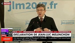 Regardez l'intégralité du discours de Jean-Luc Mélenchon juste après l'annonce des résultats