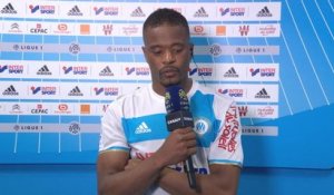 Ligue 1 - 36ème journée - La réaction de Patrice Evra, homme du match d'OM-OGCN