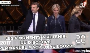 Les 6 moments à retenir du discours d'Emmanuel Macron au Louvre