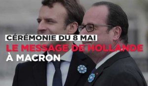 Hollande sera "toujours à côté" de Macron