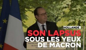 Lapsus de Hollande devant Macron : "Un crime de lèse-majesté"