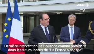 Dernière intervention d'Hollande "en tant que président"