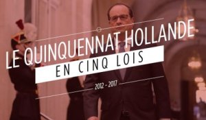Le quinquennat Hollande en cinq lois