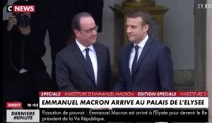 Passation de pouvoirs : Hollande accueille Macron à l'Elysée