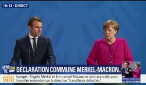 Macron évoque la "relation de confiance" qui lie la France et l'Allemagne