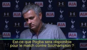 Man Utd - Mourinho : "Pogba reviendra quand il sera prêt"
