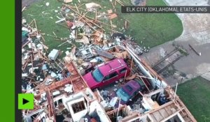 Images aériennes de la ville américaine d’Elk City, dévastée par une tornade