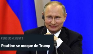 Vladimir Poutine se moque ouvertement de Donald Trump