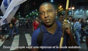 Brésil: Manifestation contre le président Temer