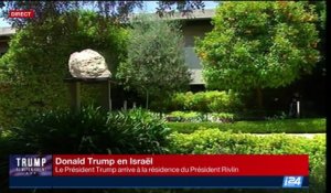 Donald Trump en Israël: Le président américain arrive à la résidence de Reuven Rivlin