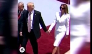 Quand Melania Trump refuse de donner la main à son mari