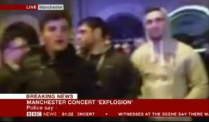 Manchester : Un journaliste de la BBC Ed Thomas perturbé en plein direct par une détonation - VIDÉO