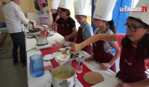 Les Lilas : les enfants cuisinent avec Grégory Cuilleron, ex-candidat de Top chef