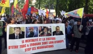 Bruxelles: manifestation Recep Tayyip Erdogan
