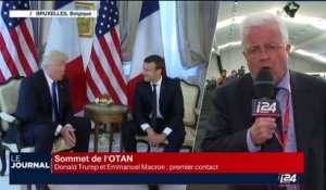 Sommet de l'OTAN : Première rencontre entre Donald Trump et Emmanuel Macron