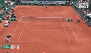 Superbe point de Mannarino, qui s'accroche face à Zeballos ! (7-5, 6-3, 5-2)