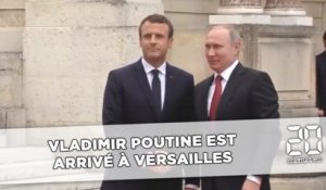 Vladimir Poutine est arrivé à Versailles