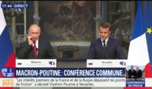 Poutine "lance un appel" pour "en finir" avec les sanctions internationales contre la Russie