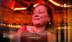 Molière de la Comédienne (Théâtre Privé): Catherine Arditi - Molières 2017