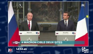 Emmanuel Macron tacle les médias russes