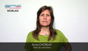 Législatives 2017. Anne Chorlay : 4e circonscription du Finistère (Morlaix)
