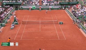 Roland-Garros 2017 : Monfils envoie un passing à 149 km/h ! (1-6, 4-6, 0-4)