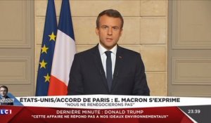 "Make our planet great again": la réponse cinglante de Macron à Trump