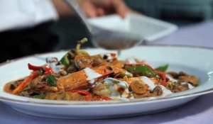 Les ateliers des chefs: Recette Millefeuille d'aubergines, facile et pas cher
