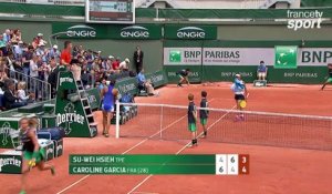 Roland-Garros 2017 : Garcia prend le service de Hsieh au meilleur des moments