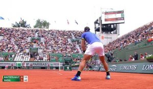 Roland-Garros 2017 : Break d’entrée pour Nadal avec un peu de réussite (0-2)