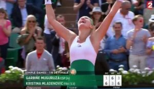 Roland-Garros 2017 : Kristina Mladenovic très émue après sa qualification en quart de finale (vidéo)