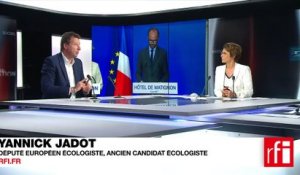 Yannick Jadot, député européen écologiste, soutien des candidats écologistes aux législatives.