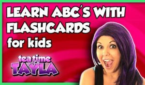 Learn ABC's with Flashcards for Kids | ABC video for children | learn English for kids on tea time with Tayla