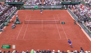 Roland-Garros 2017 :  Rafael Nadal empoche la première manche (6-2)