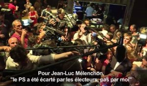 Mélenchon : "le PS a été écarté par les électeurs, pas par moi"