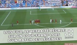 Luis Figo le retraité régale sur coup-franc lors d'un  match des légendes