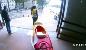 On a testé le kayak sur le bassin de la Villette