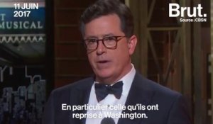 Stephen Colbert vanne Donald Trump aux Tony Awards