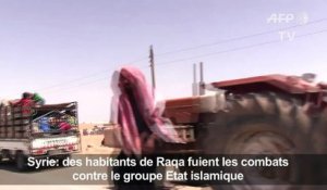 Syrie: des habitants de Raqa continuent à fuir les combats