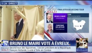 VIDÉO - Bruno Le Maire a voté à Evreux