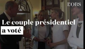 Emmanuel et Brigitte Macron ont voté au Touquet
