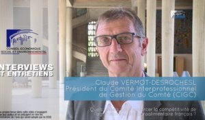 Questions à Claude VERMOT-DESROCHES (gestion du Comté) - compétitivité agriculture - cese