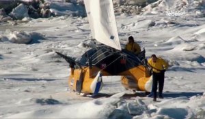 Lorient (56) Ils construisent un char à glace pour traverser l'océan arctique à la voile