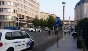 Police Secure Perimeter at Brussels Central Station After Security Incident